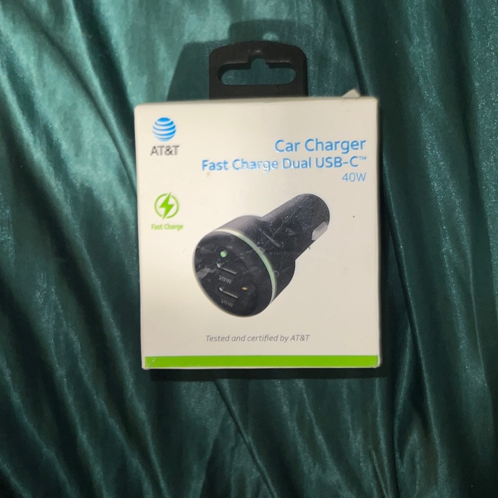Car Charger (Adapter) Fast Charge Dual USB-C